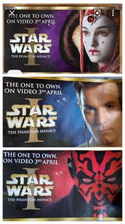 Image 1 of Star Wars 3 Posters THE PHANTOM MENACE 1999