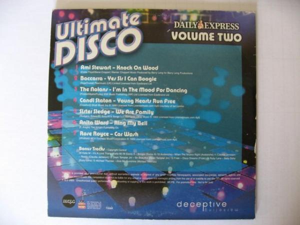 Image 3 of Ultimate Disco Volume Two – CD Album – Deceptive Marketing D