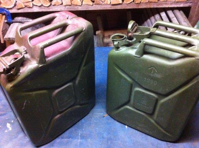 Preview of the first image of Pair of large Jerry cans in good condition.