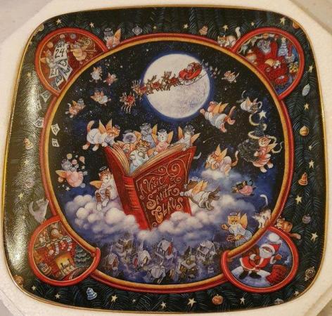 Image 2 of Bill Bell A Visit From Santa Claus Porcelain Plate