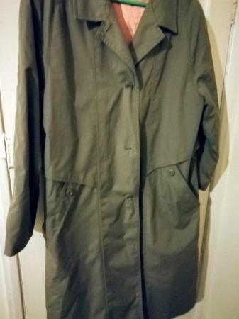 Image 1 of Ladies lightest grey trench rain coat