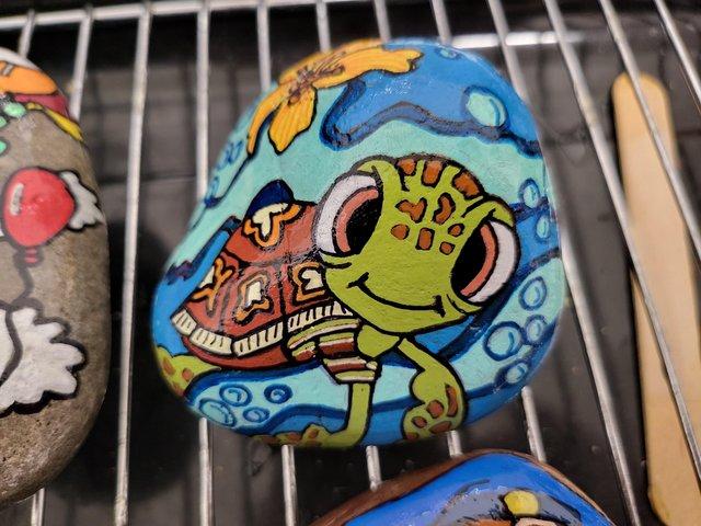 Preview of the first image of Handpainted garden stones.