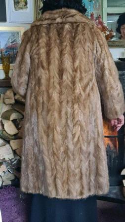 Image 3 of Vintage Fur Coat Lined with a Rich Complimentary Satin