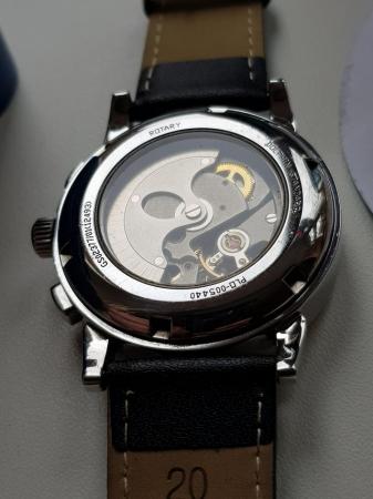 Image 2 of Mens stainless triple date moonphase automatic watch dolphin