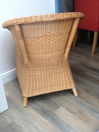 Image 2 of Wicker Rattan Chair - clean, comfortable, nice shape