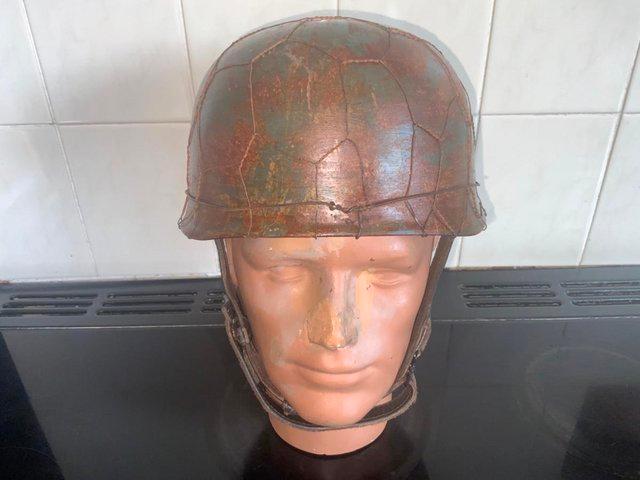 Preview of the first image of German 2WW paratroopers helmet.