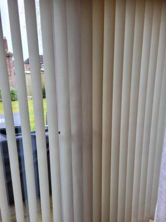 Image 2 of Beige Vertical Blind H= 205cms x W=172 cms