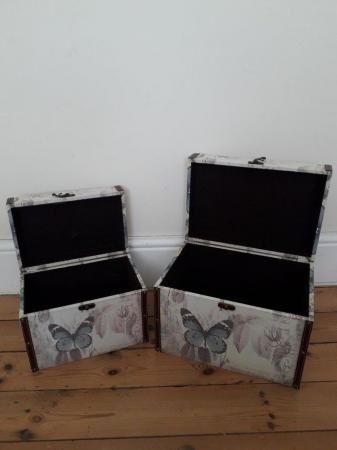 Image 3 of SET OF TWO STORAGE BOXES / TRUNKS