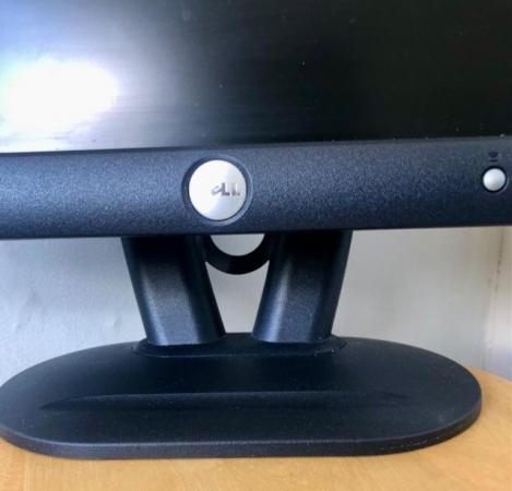 Image 2 of Dell 15” Monitor Black With Stand Good Condition