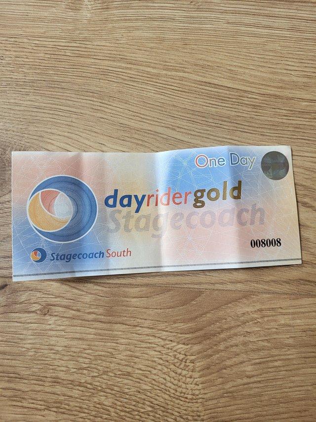 Preview of the first image of Stagecoach Gold DayRider Tickets X 18.