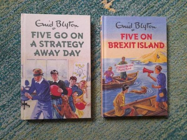 Image 1 of x2 books Five go on a strategy away day and Brexit island