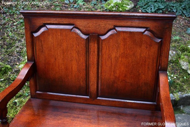 Image 52 of A TITCHMARSH AND GOODWIN TAVERN SEAT HALL SETTLE BENCH PEW