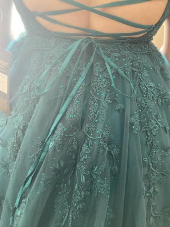 Image 8 of Emerald green prom dress size L