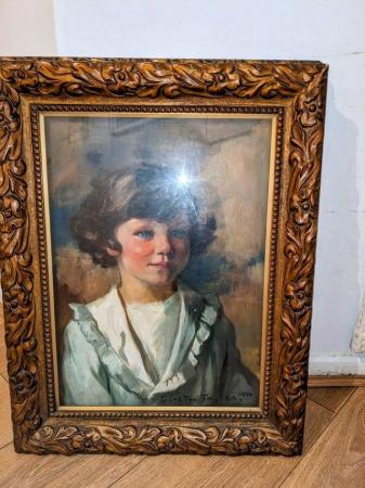 Image 3 of Two framed portraits by E. Easton Taylor. Painted1924 & 1928