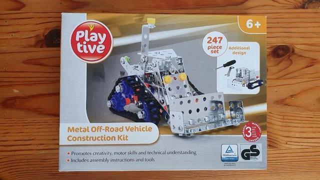 Preview of the first image of Playtive Metal Off-Road Vehicle Contruction Kit: 247 pieces.