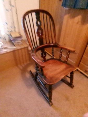 Image 2 of English Windsor Period Farmhouse Rocking Chair