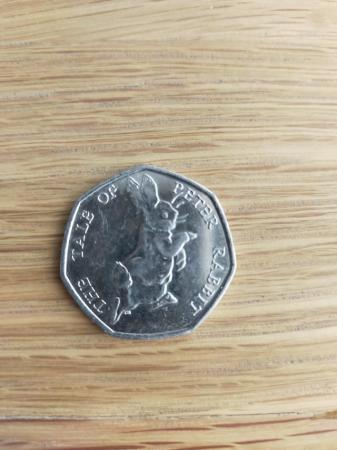 Image 2 of 2016 "THE TALE OF PETER RABBIT" 50p Coin