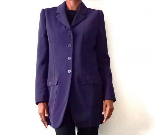 Image 3 of Long Style Purple Jacket - good condition