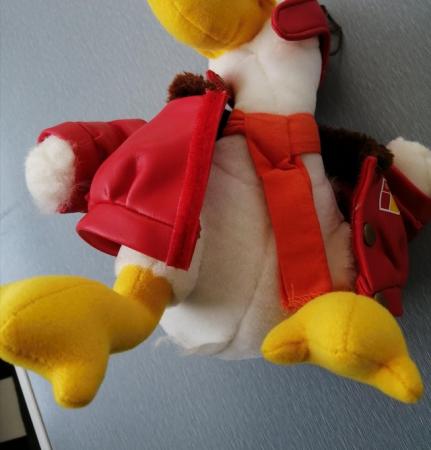 Image 4 of Duck Soft Toy Pilot. Size: 9.1/2" Tall.