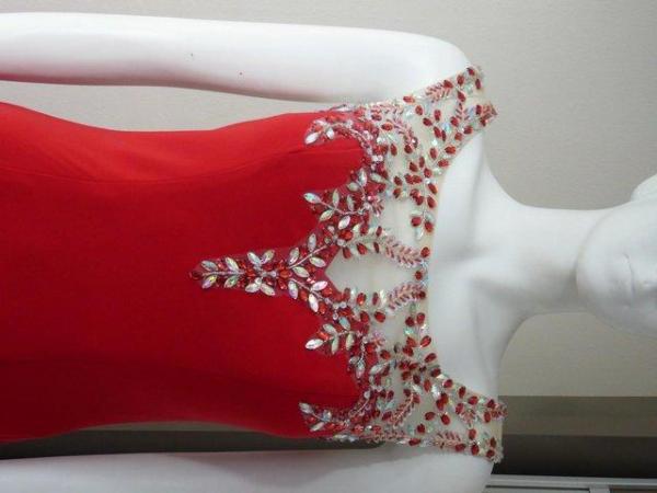 Image 3 of Prom evening dress red jersey