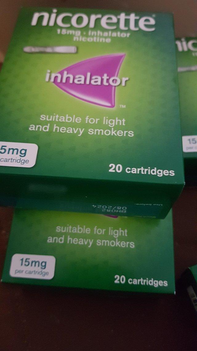 Preview of the first image of Nicorette inhalator x 20 cartridges.