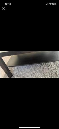Image 2 of IKEA black coffee table with shelf