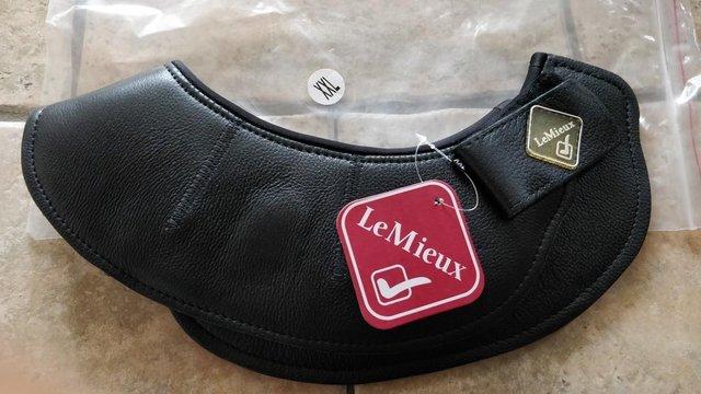 Preview of the first image of LEMIEUX LEATHER OVER REACH BOOTS BLACK XXL NEW.