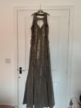 Image 2 of Gold detailed occasions Dress