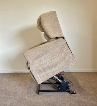 Image 13 of NOPAC LUXURY ELECTRIC RISER RECLINER BEIGE CHAIR CAN DELIVER