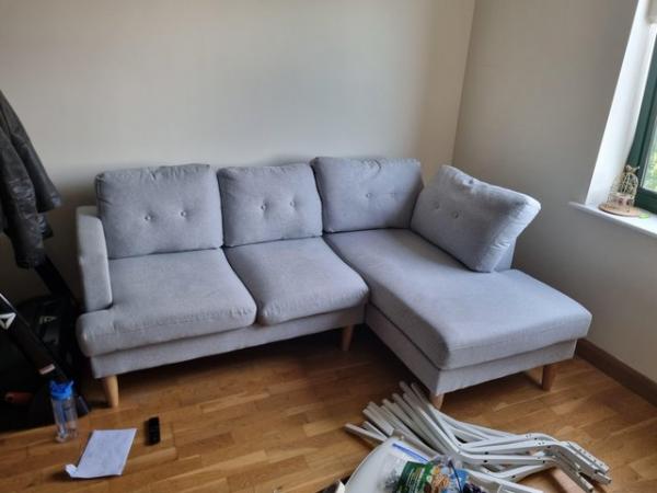 Image 1 of Good condition corner sofa; no rips, tears or stains.