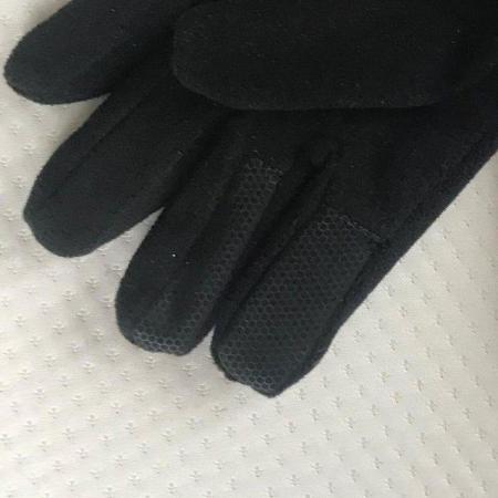 Image 2 of BNWT black touch screen warm men's gloves.