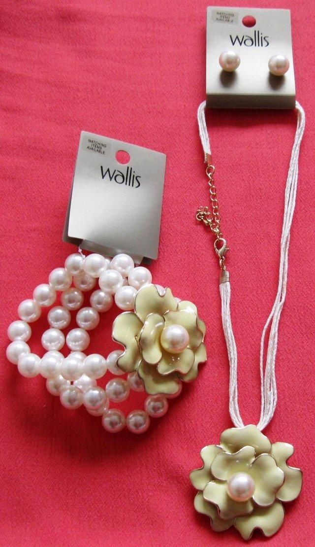 Preview of the first image of NEW Necklace, Bracelet and Earrings from Wallis.
