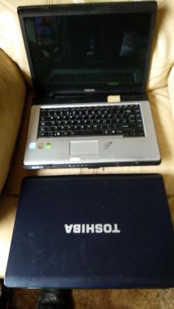 Image 1 of TWO TOSHIBA LAPTOPS SPARES / REPAIR