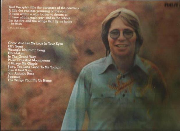 Image 2 of LP John Denver Sprit + word sheet + record picture cover