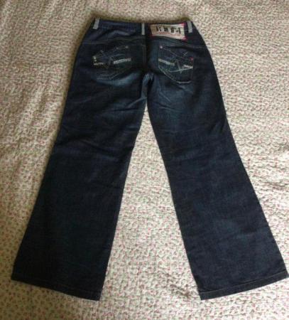 Image 10 of Vintage NEXT 90s Vibe Wide Leg Jeans, 12R, Lots of Detailing