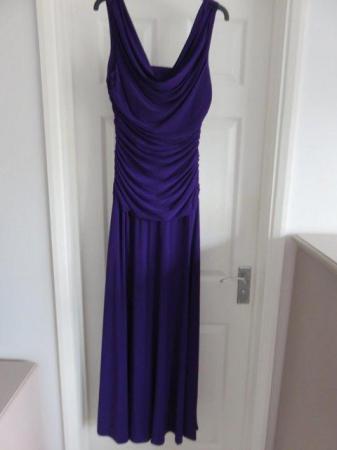 Image 1 of Deep purple full length dress in size 14