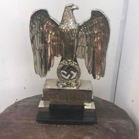 Image 1 of Reichstag Eagle in bronze then silver plated