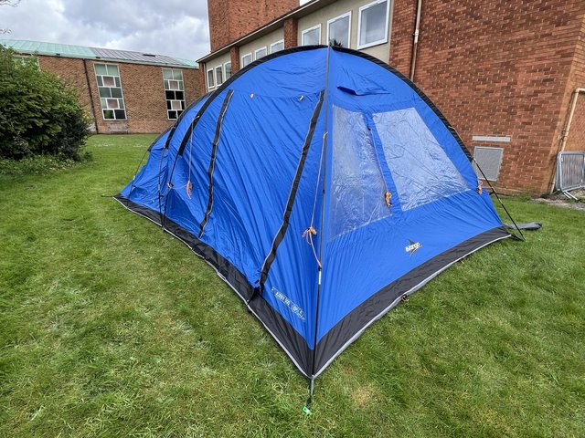 Preview of the first image of Kirby 500 blue tent poles, 5 man, spacious.