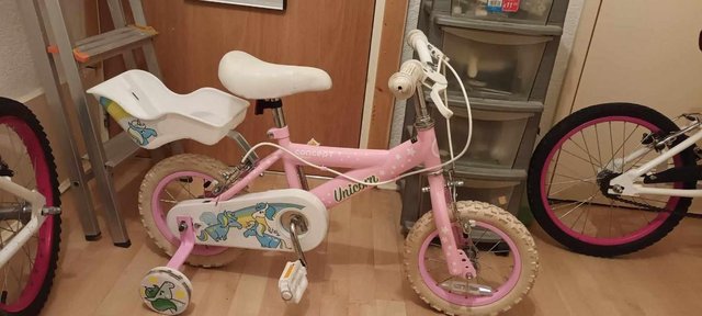 Image 3 of Concept Unicorn 12 Inch Wheel Kids Bike Pink Like New