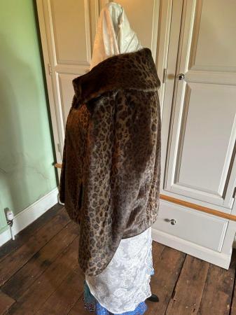Image 2 of Per Una Faux Fur dark leopard fur jacket