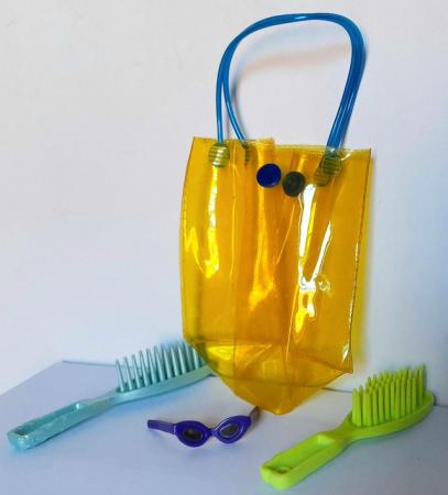 Image 2 of BARBIE ACCESSORY SET OF 4 - BAG, GLASSES, BRUSHES x 2
