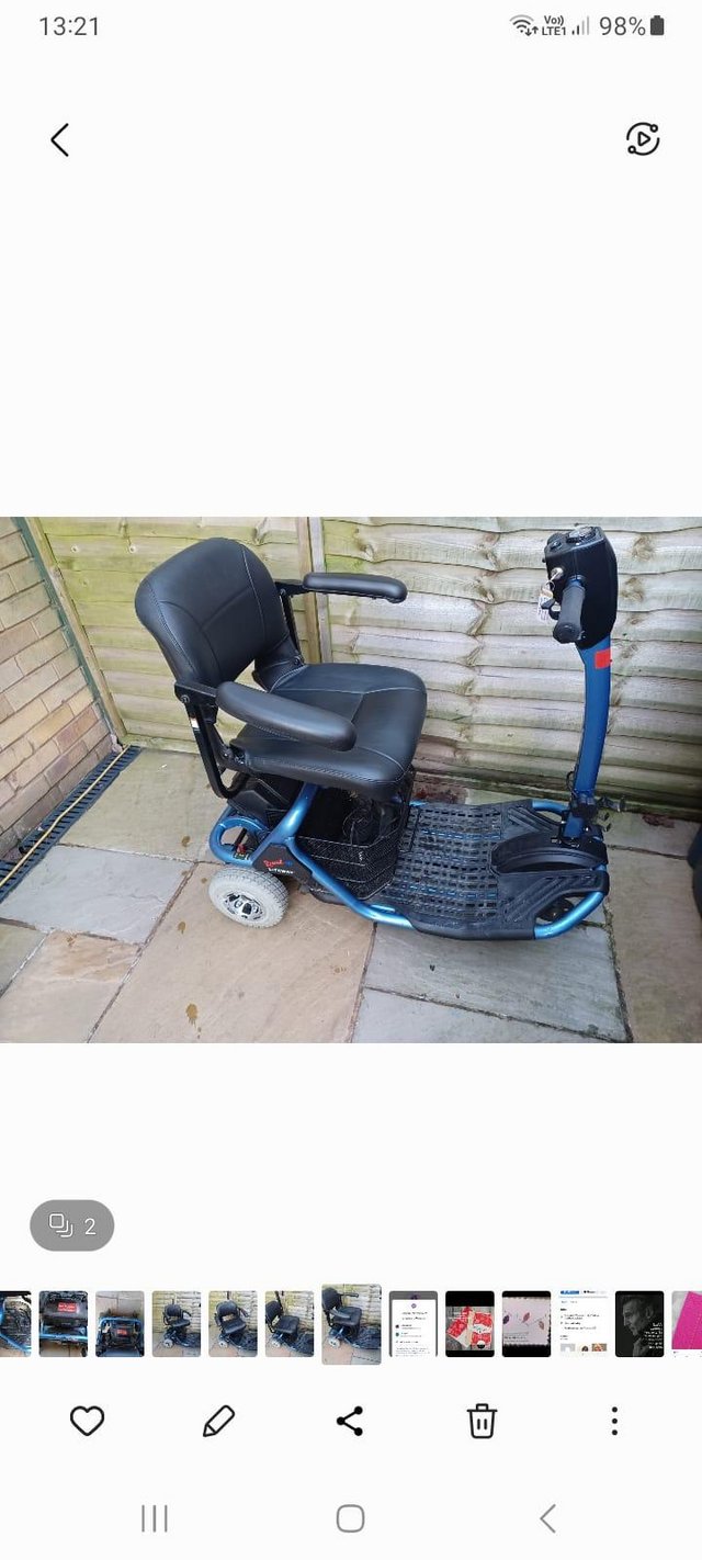 Preview of the first image of Folding Mobility Scooter - REDUCED PRICE.