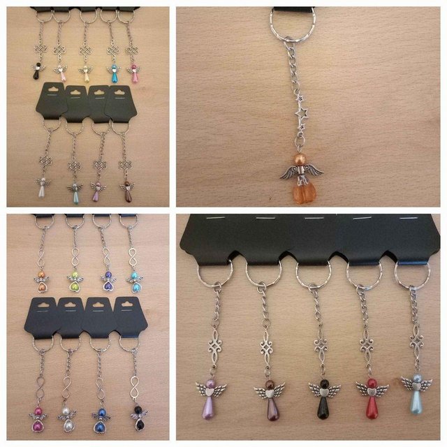Preview of the first image of Angel Keyrings - New - Handmade - Joblot.