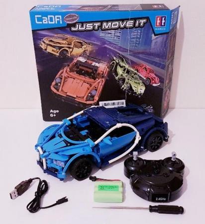 Image 1 of complete Cadfi Bugati building toy car