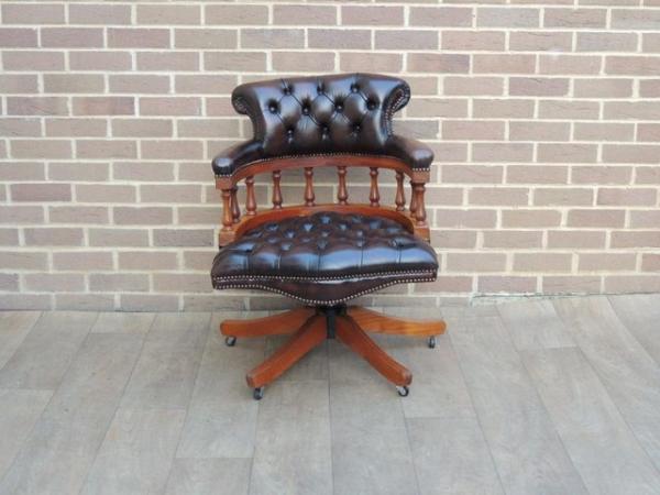 Image 2 of Chesterfield Captains Vintage Chair (UK Delivery)