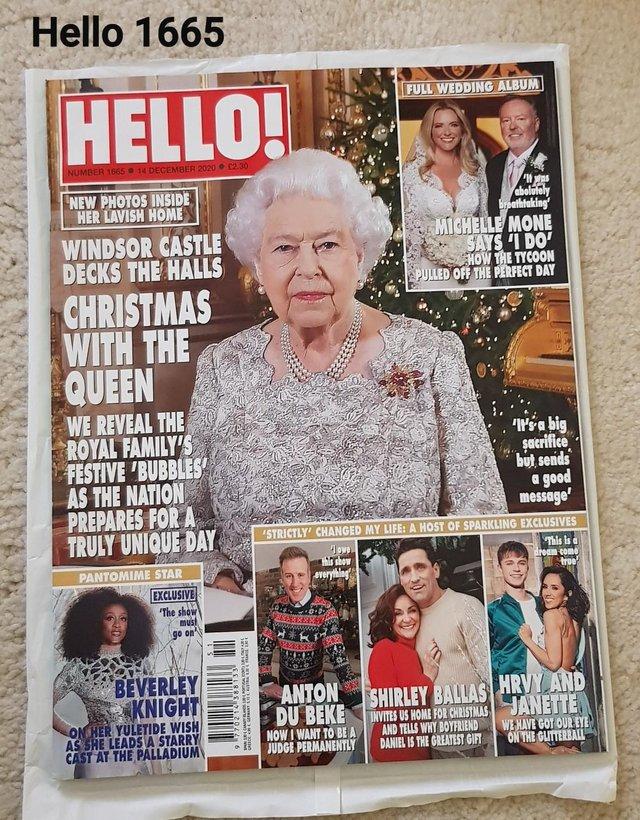 Preview of the first image of Hello 1665 - Christmas with the Queen. Michelle Mone Weds.
