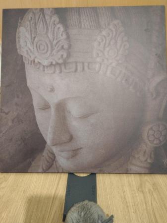 Image 1 of Buddah calming wall picture on wood
