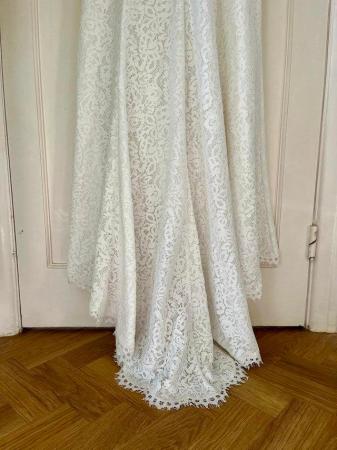 Image 5 of Whistles Mia £549 White Vintage Lace Train Wedding Dress