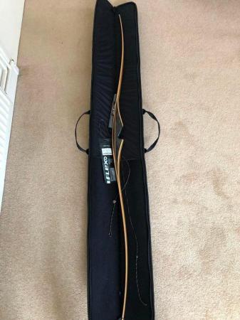 Image 3 of Bearpaw Longbow, with Carbon Arrows