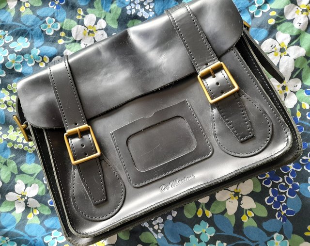 Preview of the first image of Dr Martens Black Satchel Bag.